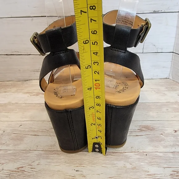 Kork-Ease Black Platform Sandals - Picture 4 of 13